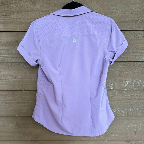 5.11 Tactical women’s snap button tailored short sleeve shirt size small - Picture 5 of 6